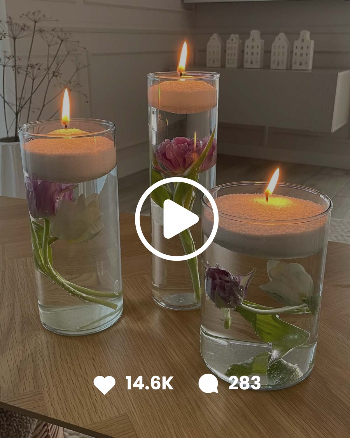 Haus am Feldrand styling Candlera Candle Sand
